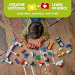 LEGO DUPLO Town F1 Voitures de course d'équipe & Drivers Construction de blocs Playset - Voitures de jouets pour enfants, garçons et filles, âges 2+ - Cadeau d'apprentissage et d'éducation pour les écoles maternelles - 10445