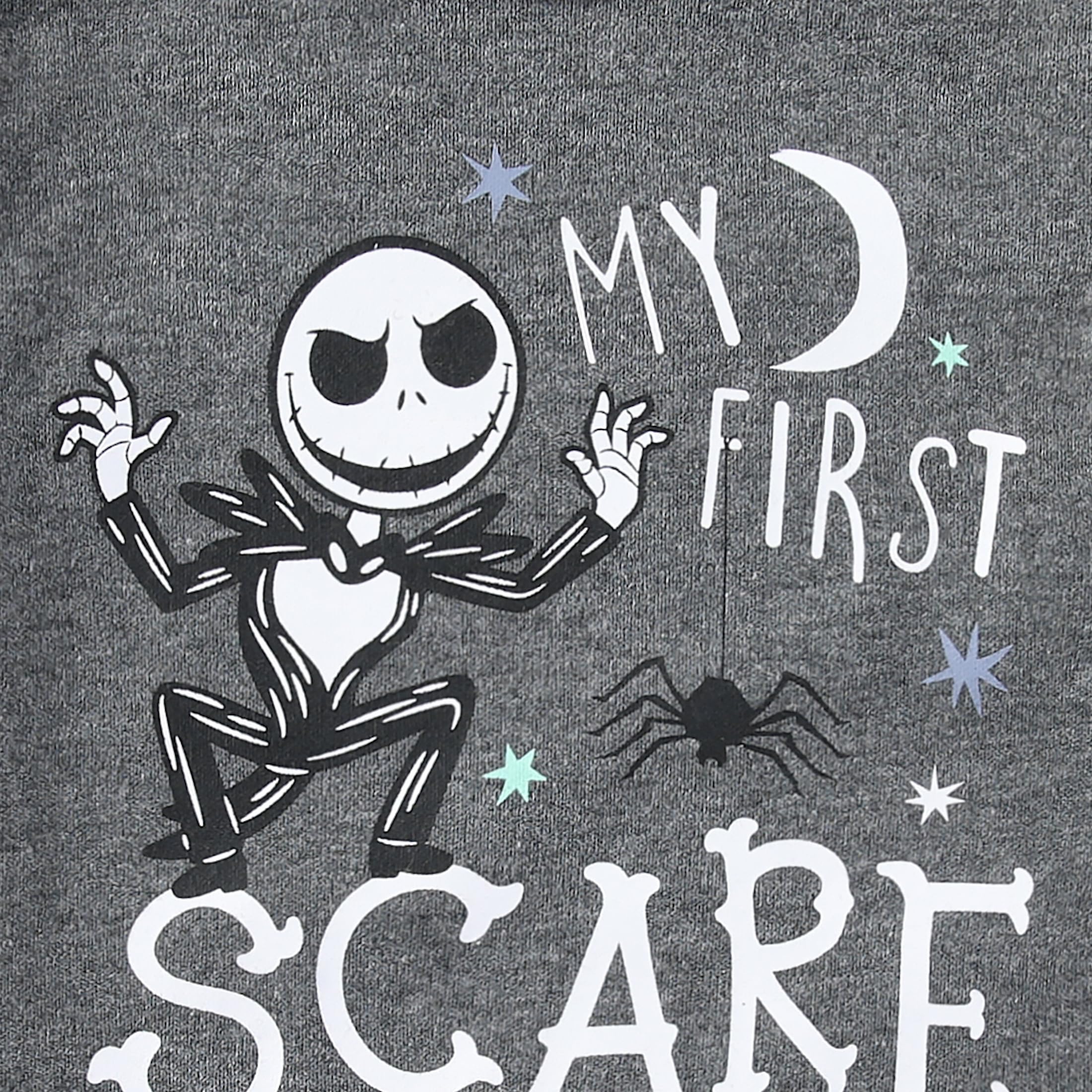 Disney Pesadilla antes de Navidad Jack Skellington 3 Pack de mamelucos para bebé – Gris