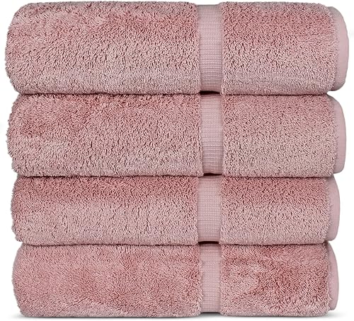 Chakir Turkish Linens Toallas turcas de alta calidad 100% algodón para baño, 35 x 70 pulgadas (1 toalla de baño, rosa)