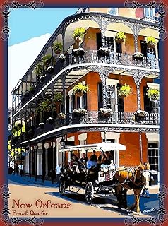 Magnet French Quarter New Orleans United States America Travel Advertisement Magnet 2