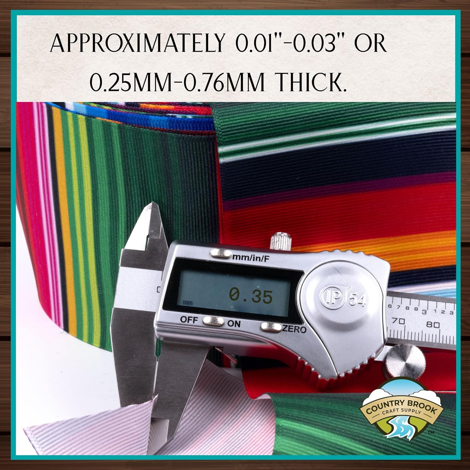 Country Brook Design - Serape Grosgrain Ribbon (3 Inch, 10 Yards)