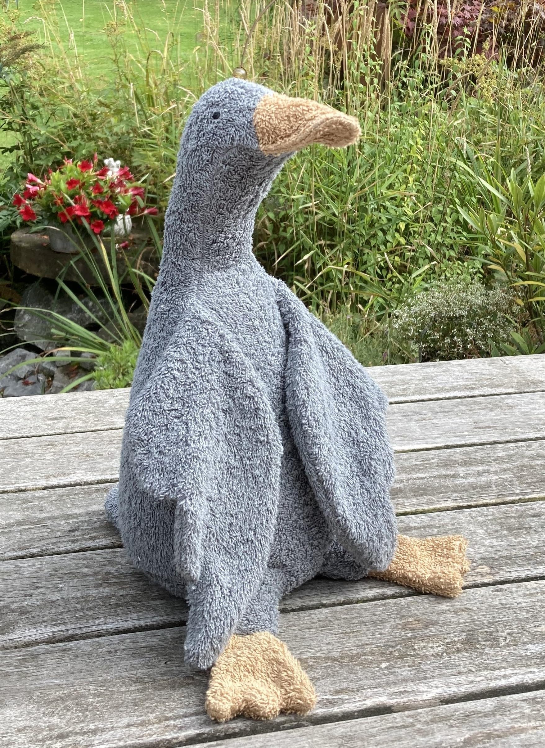 Efie Oca biologica grande grigio – cotone biologico (KBA), imbottitura riciclata, lavabile e adatto a persone allergiche, sostenibile e realizzato a mano, made in Germany