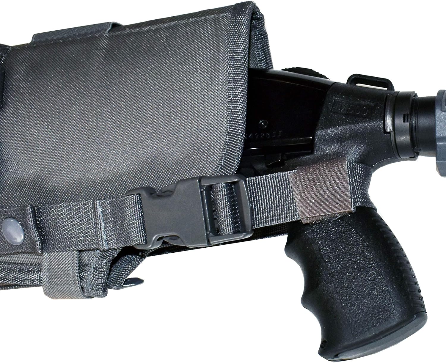 Trinity Tactical Scabbard Soft Case Compatible with Remington 870 TAC-14 – MOLLE Padded Carry Bag, Adjustable 20–25 in, Gray