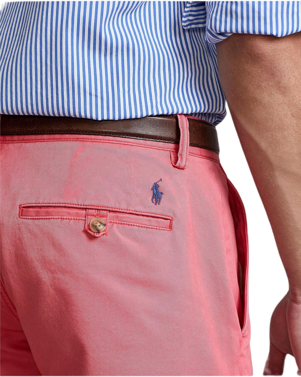 POLO RALPH LAUREN Men's Classic Stretch Chino Shorts 29 Regular Nantucket Red