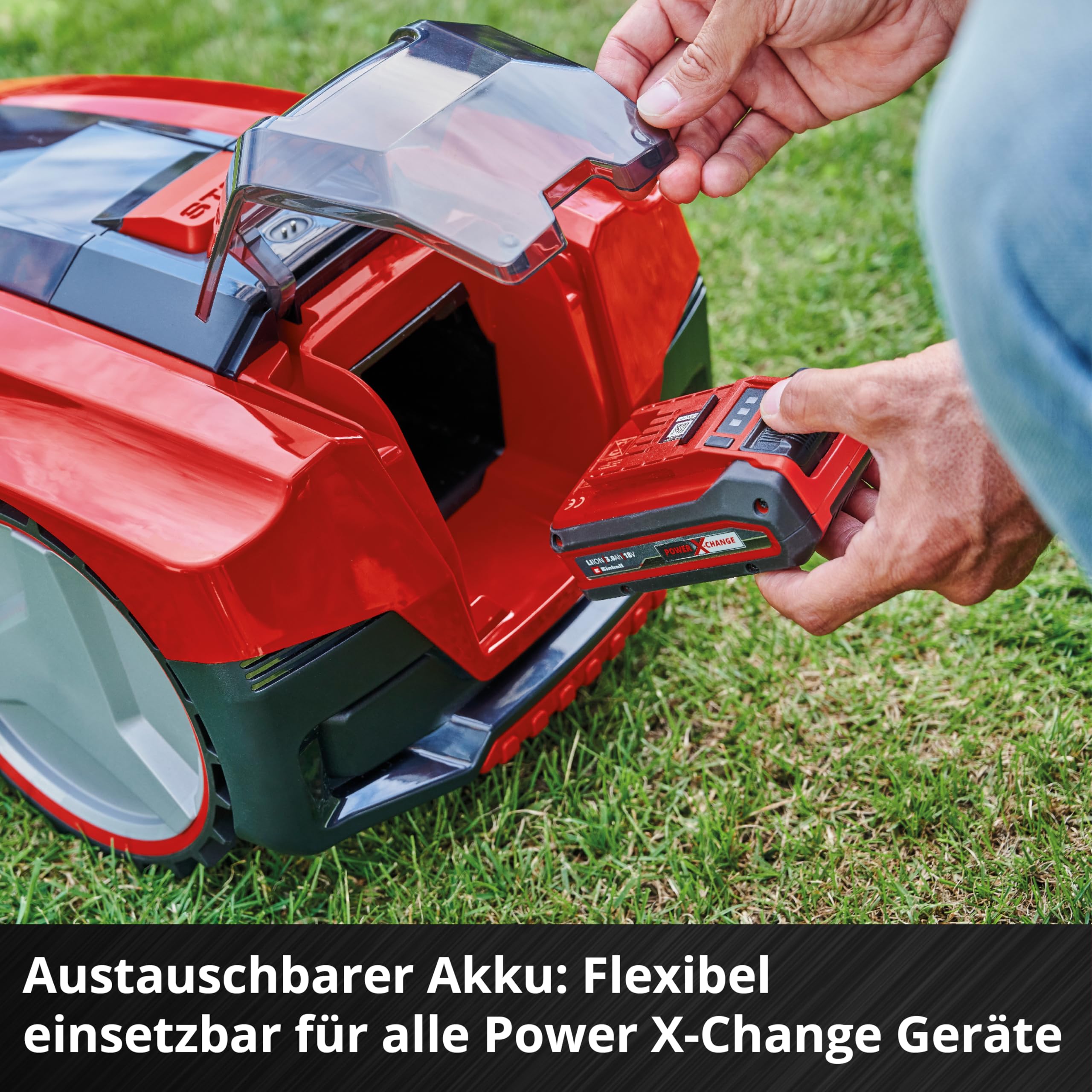 Einhell Mähroboter FREELEXO SMART 750 Power X-Change (Smarte Vernetzung, wetterabhängige Mähzeitberechnung, bis 750 m², Second Area Modus, inkl. Installationskit)