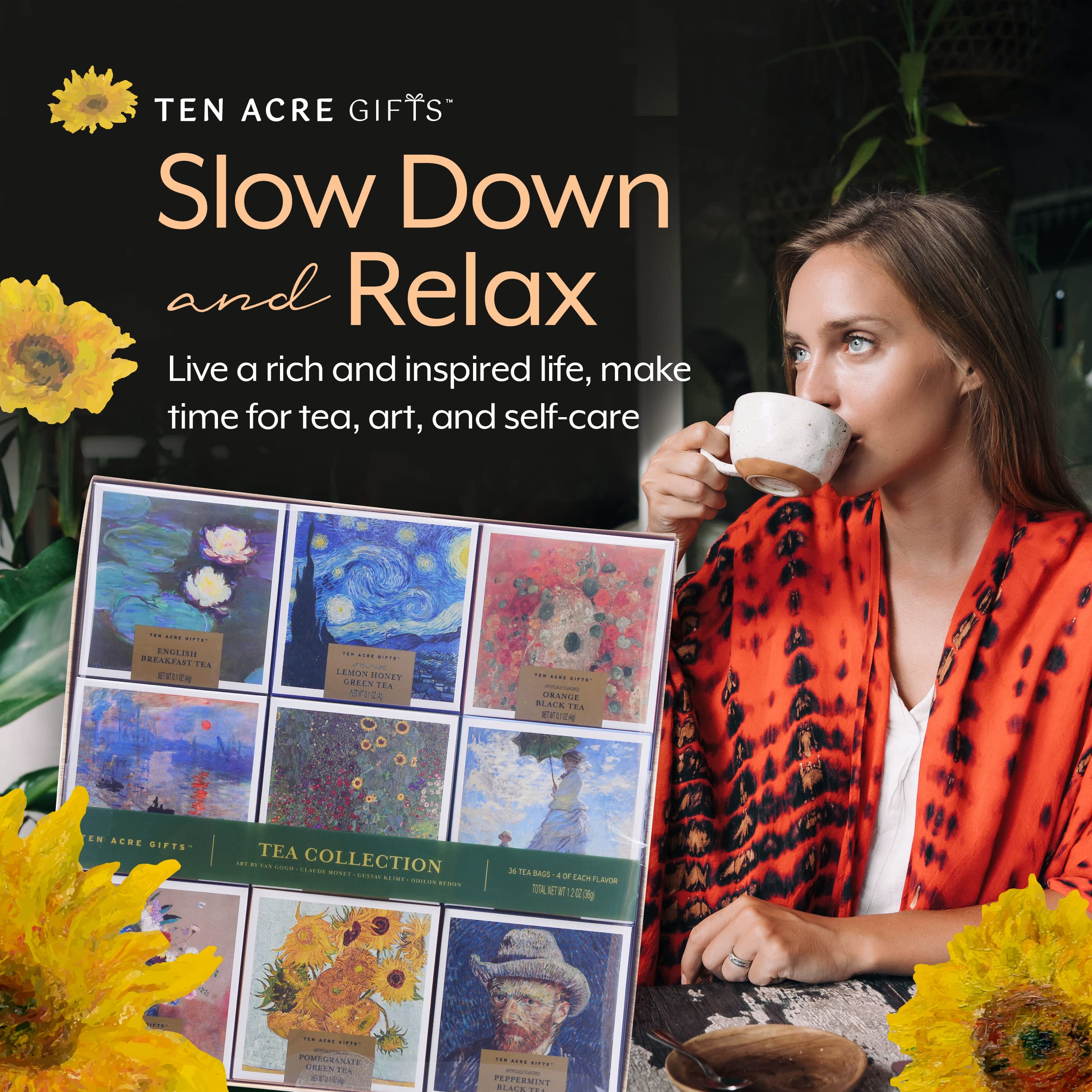 Amazon.com : Ten Acre Gifts Artist Tea Collection Box Gift Set