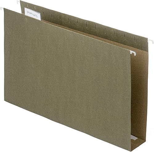 50 carpetas colgantes de capacidad adicional, resistentes, carpetas de archivo de expansión de 2 pulgadas, diseñadas para archivos voluminosos,