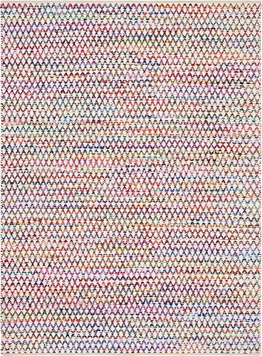 Miniatura 10 de Unique Loom Braided Chindi Collection - Alfombra casual moderna para múltiples áreas, 9 pies x 12 pies, rectangular de 9 x 12 pies