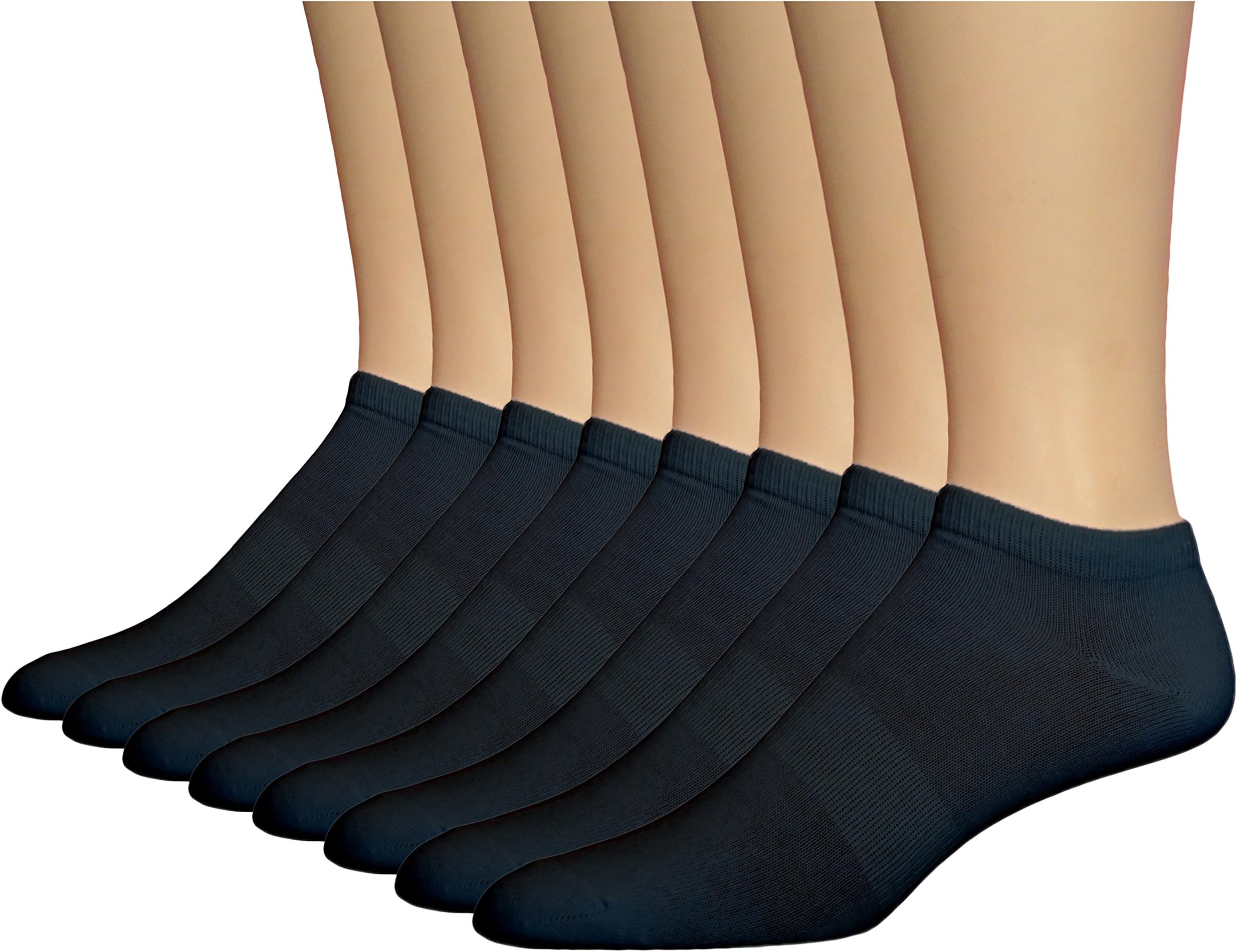 Top Step Men's Athletic Low-cut Socks with Arch Support - 8 Pack