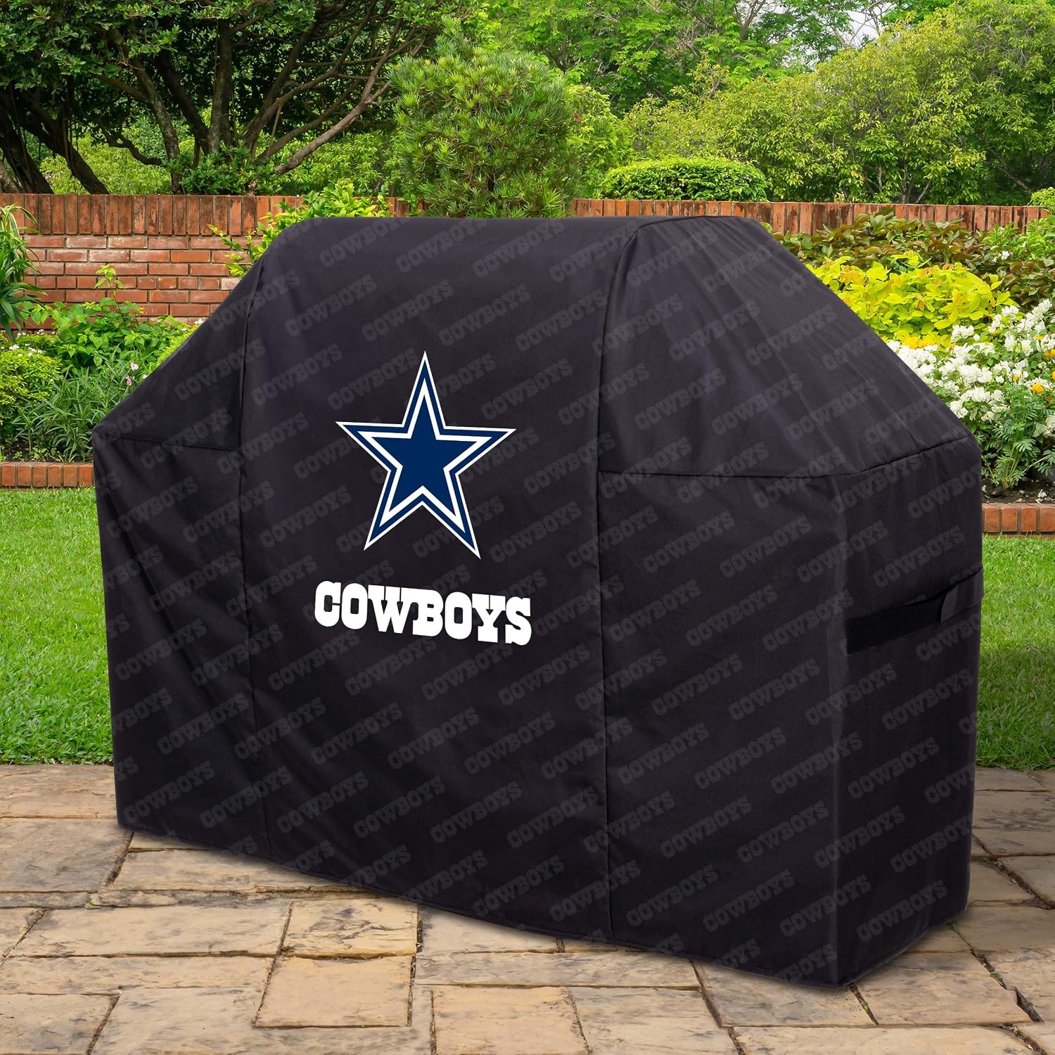 YouTheFan NFL Heavy Duty Waterproof Grill Cover – UV Resistant, Durable Polyester BBQ Cover, Weatherproof Protection for Outdoor Gas or Charcoal Grills, for Grills up to 5’ Wide