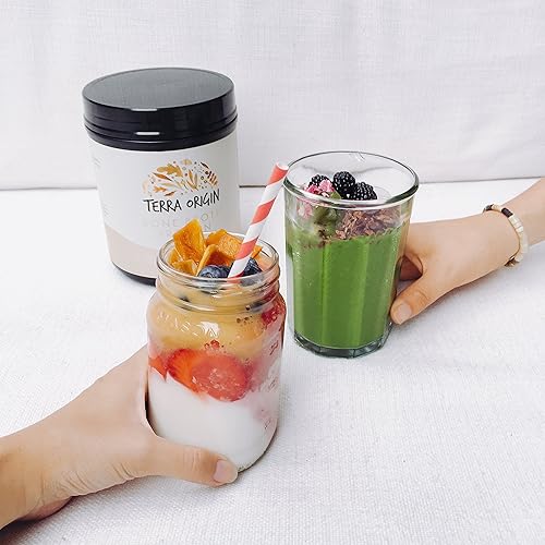 Miniatura 3 de TERRA ORIGIN Polvo de caldo de hueso de proteína de colágeno, colágeno natural de fuentes de alimentos integrales reales con 0.67 onzas de proteína,