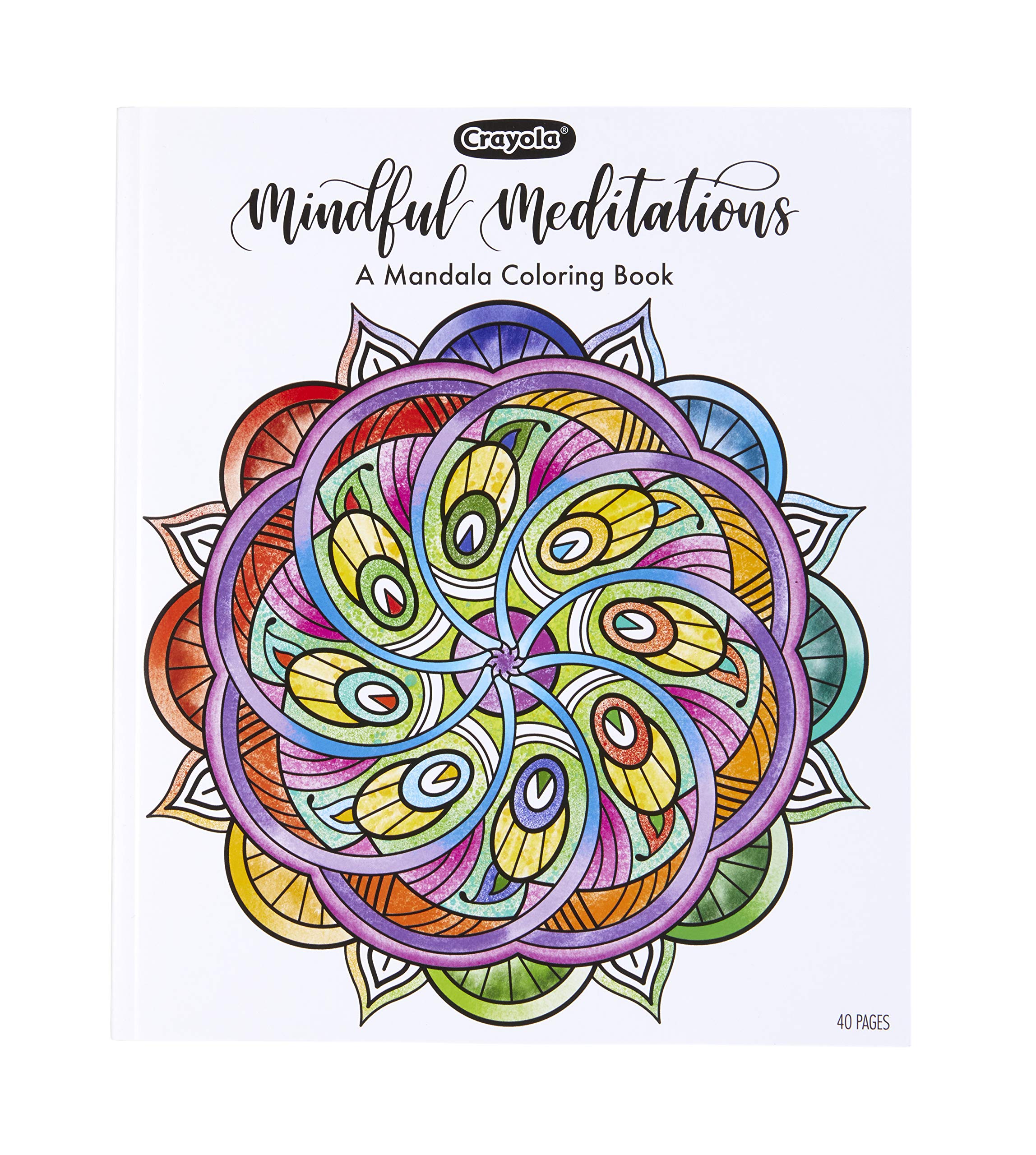 Crayola 40-Page Coloring Book, Mindful Meditations