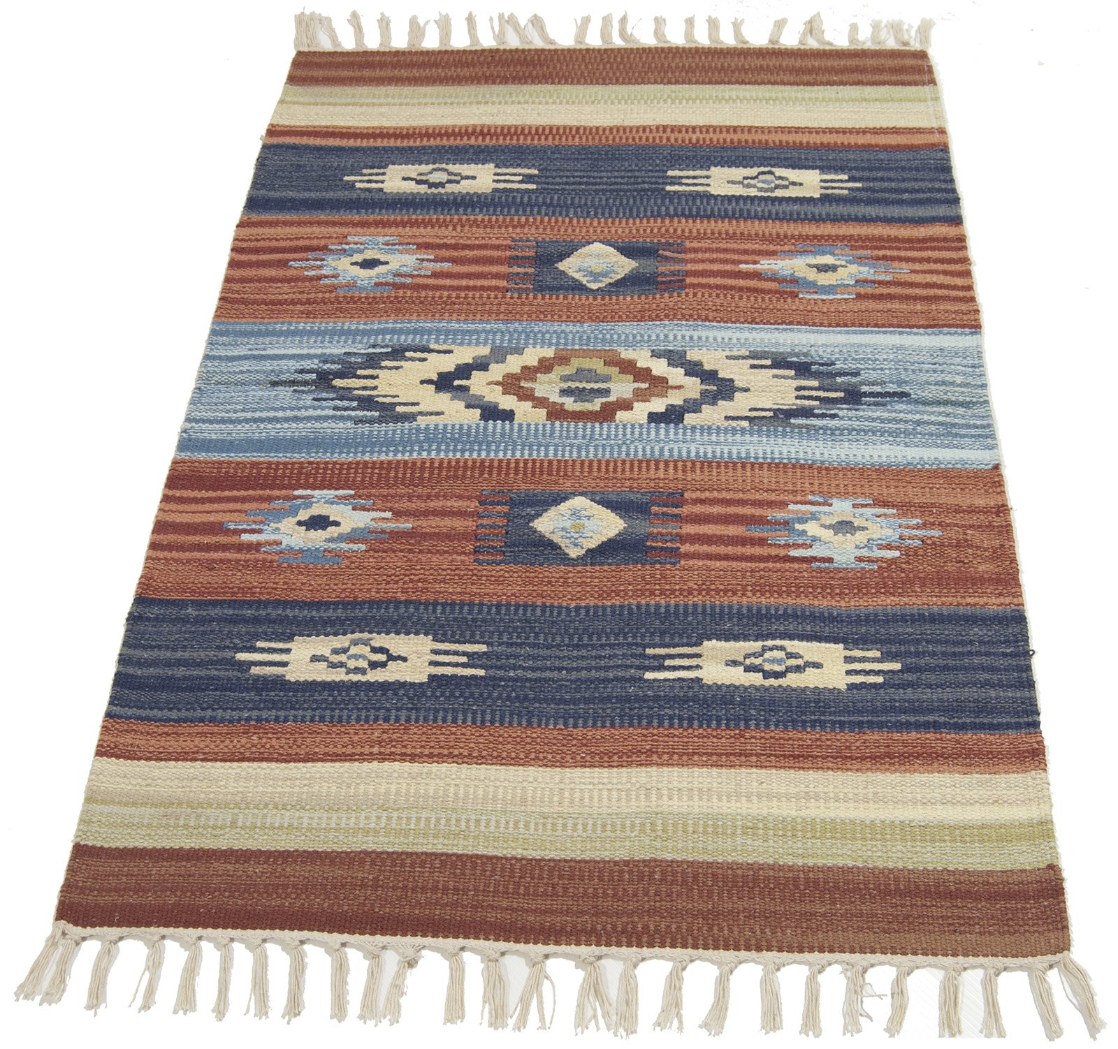 Galleria Farah1970 - 200x60 CM Kilim Autentico, Originale e Fatto a Mano Ideale Per il Corridoio, Ufficio, Seconda Casa e la Cucina (LAVABILE IN LAVATRICE)