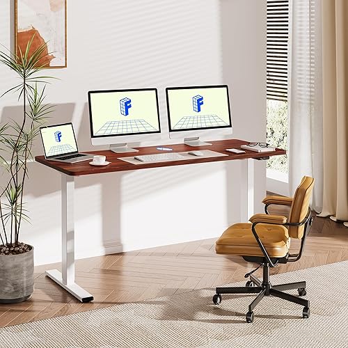 Miniatura 2 de Flexispot - Escritorio eléctrico de pie con altura ajustable, soporte para escritorio para oficina en casa, oficina o mesa de trabajo