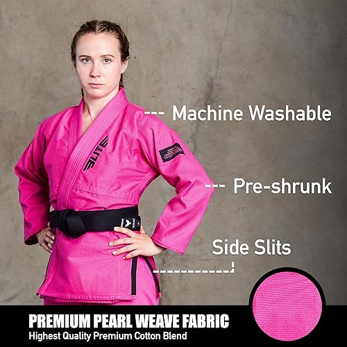 Miniatura 2 de Elite Sports Ultra ligero BJJ GI para mujer - IBJJF Jiu-Jitsu GI para niñas y mujeres (consulte la guía especial de tallas)