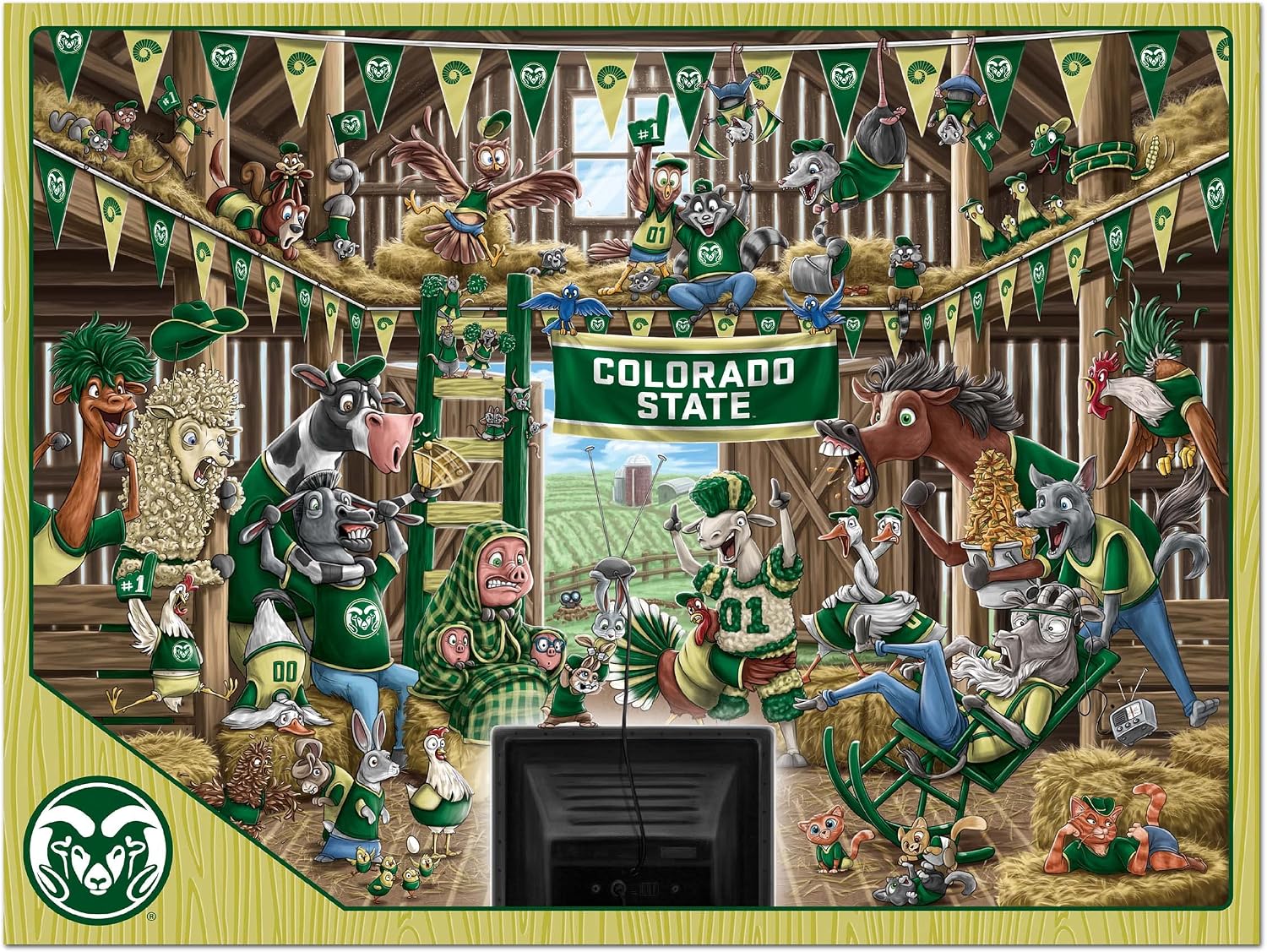 YouTheFan NCAA Barnyard Fans 500pc Puzzle image 3