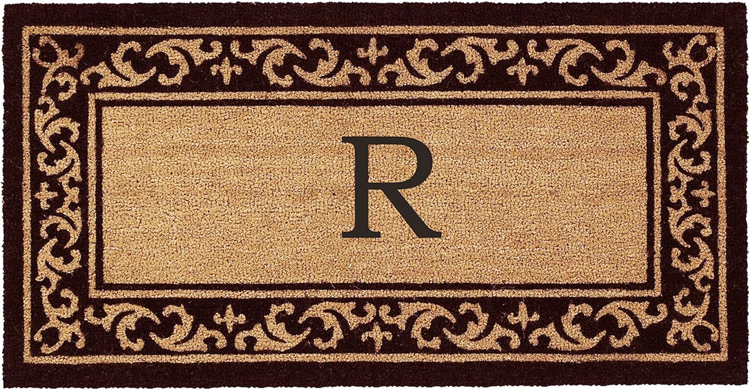 Calloway Mills AZ120063048R Vosta Monogram Doormat, 30" x 48" (Letter R)