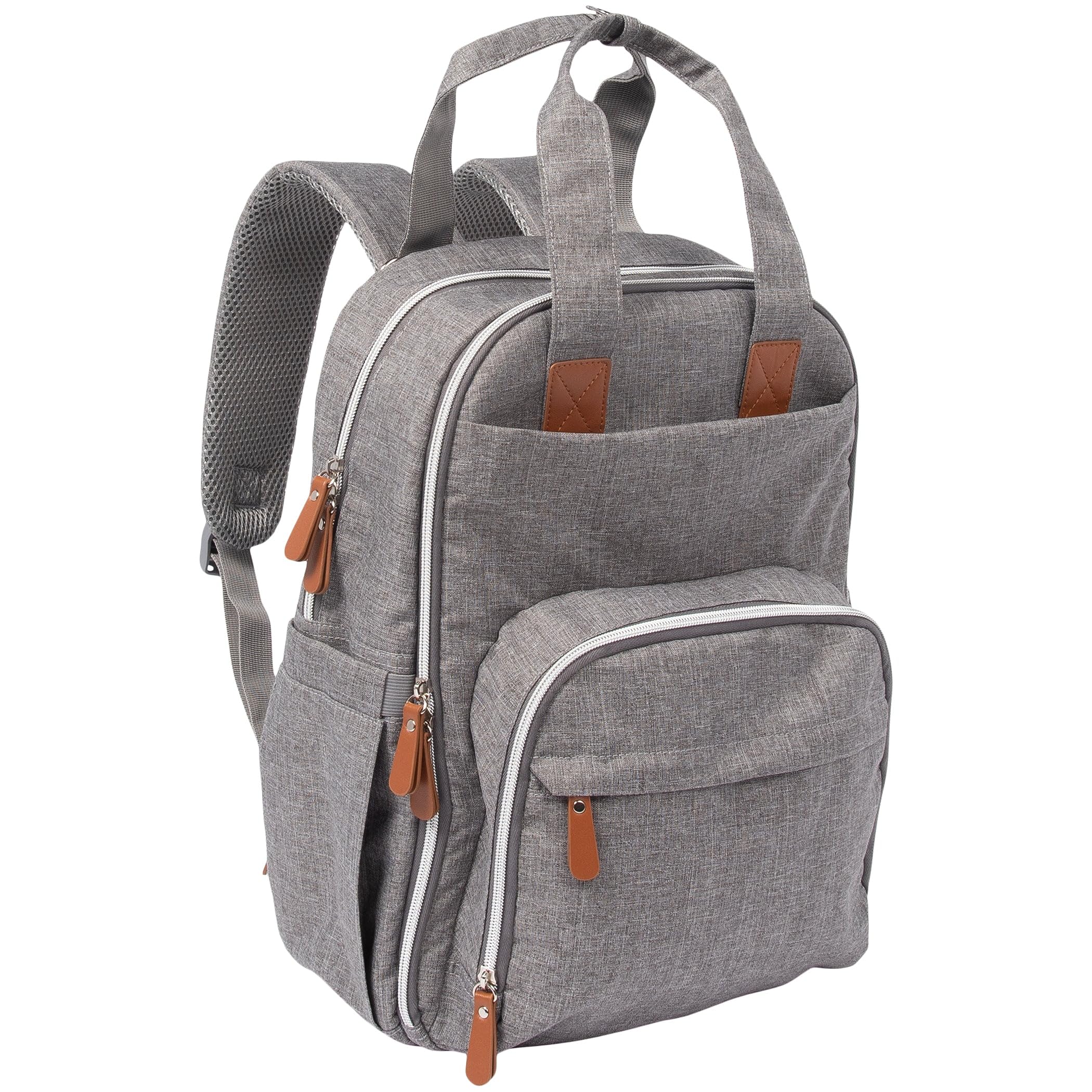 Trend LabBaby Diaper Bag Backpack, Gray, One Size