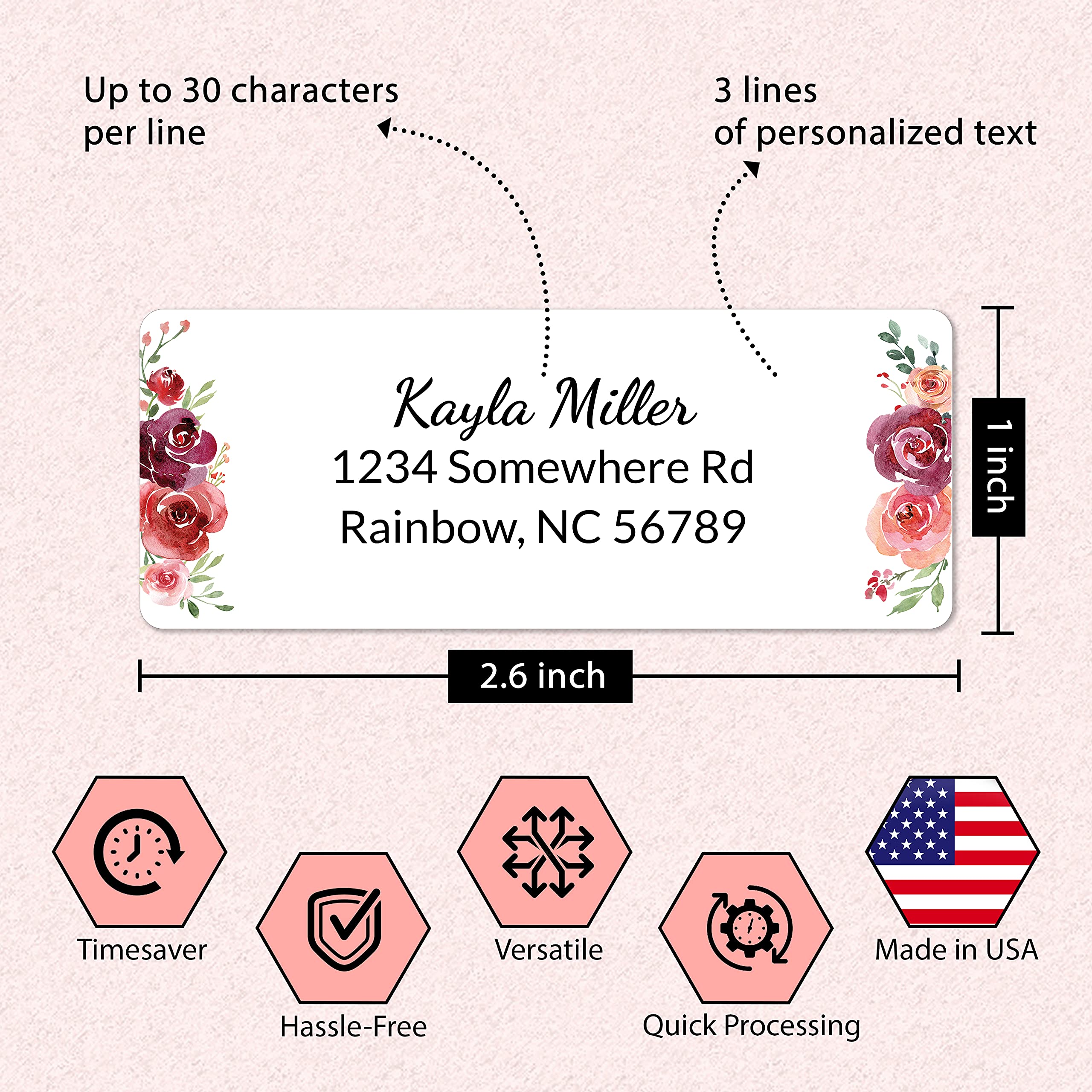 Personalized Return Address Labels Address Labels Roll - Modern Address  Labels - Address Labels 250... Address Labels Personalized, image size:2560x2560