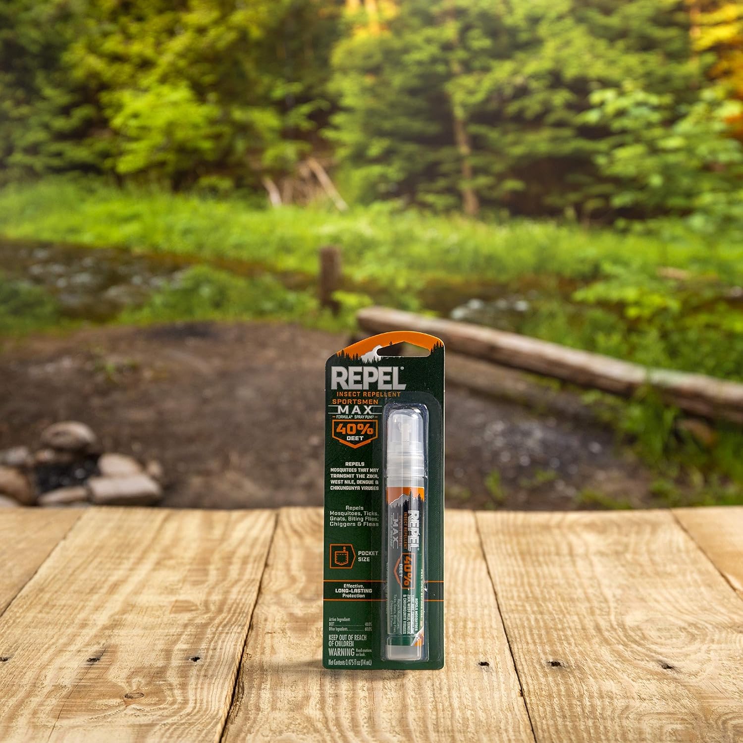 Repel Insect Repellent Sportsmen Max Formula With 40% DEET 0.475 Ounce, Pen-Size Pump : Health & Household