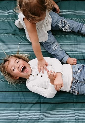 Miniatura 4 de Little Unicorn - Manta para exteriores o interiores, diseño a rayas y costero, 100% poliéster, impermeable, fácil limpieza y transporte, para bebés