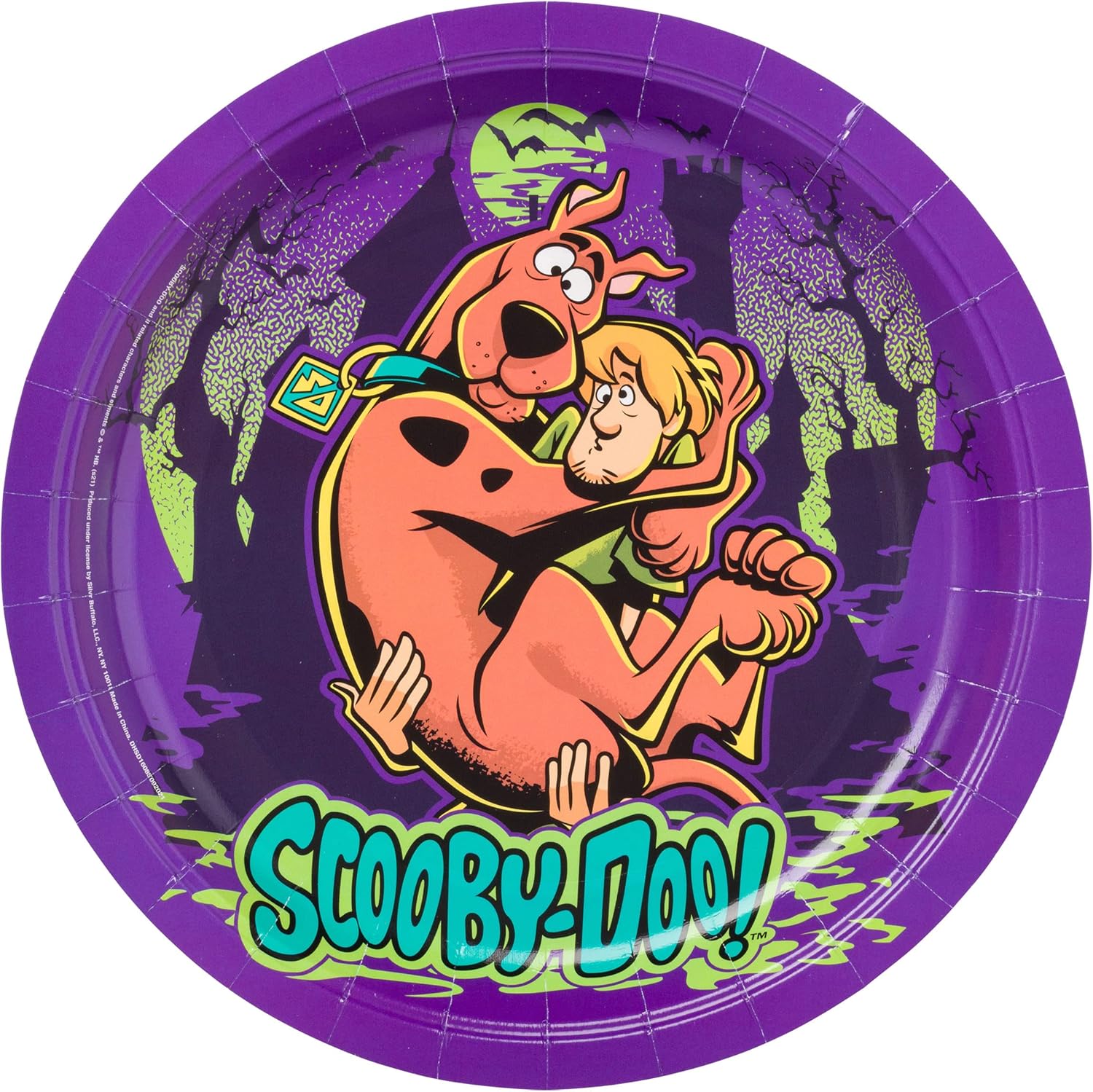 Silver Buffalo Scooby Doo Shaggy Unmasked Paper Plates Cups Napkins Party Pack Set, 60 Piece: Home & Kitchen