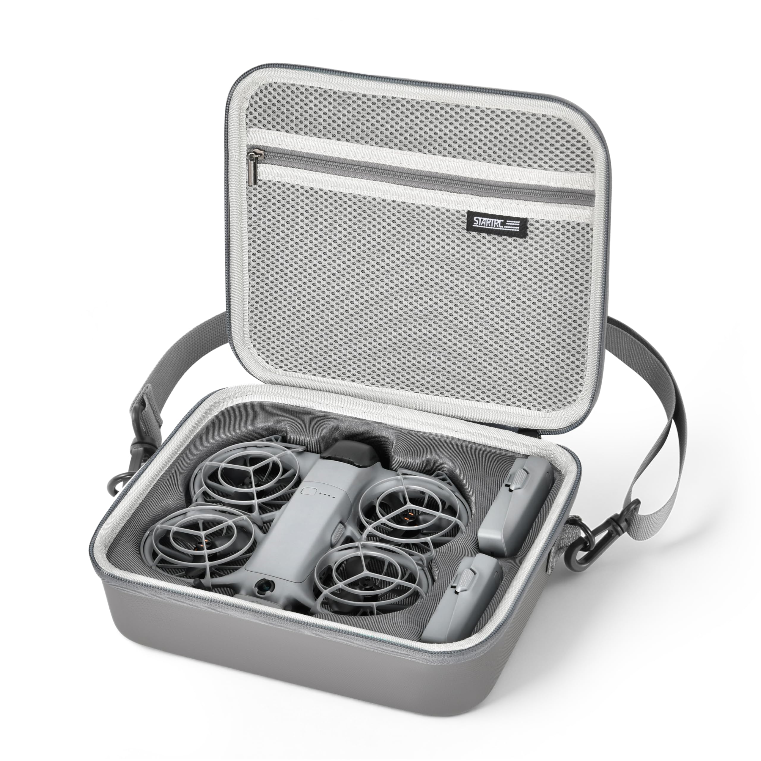 STARTRC Neo 2 Sac, Sac à bandoulière/main portable en PU pour drone DJI Neo 2 et accessoires de batteries