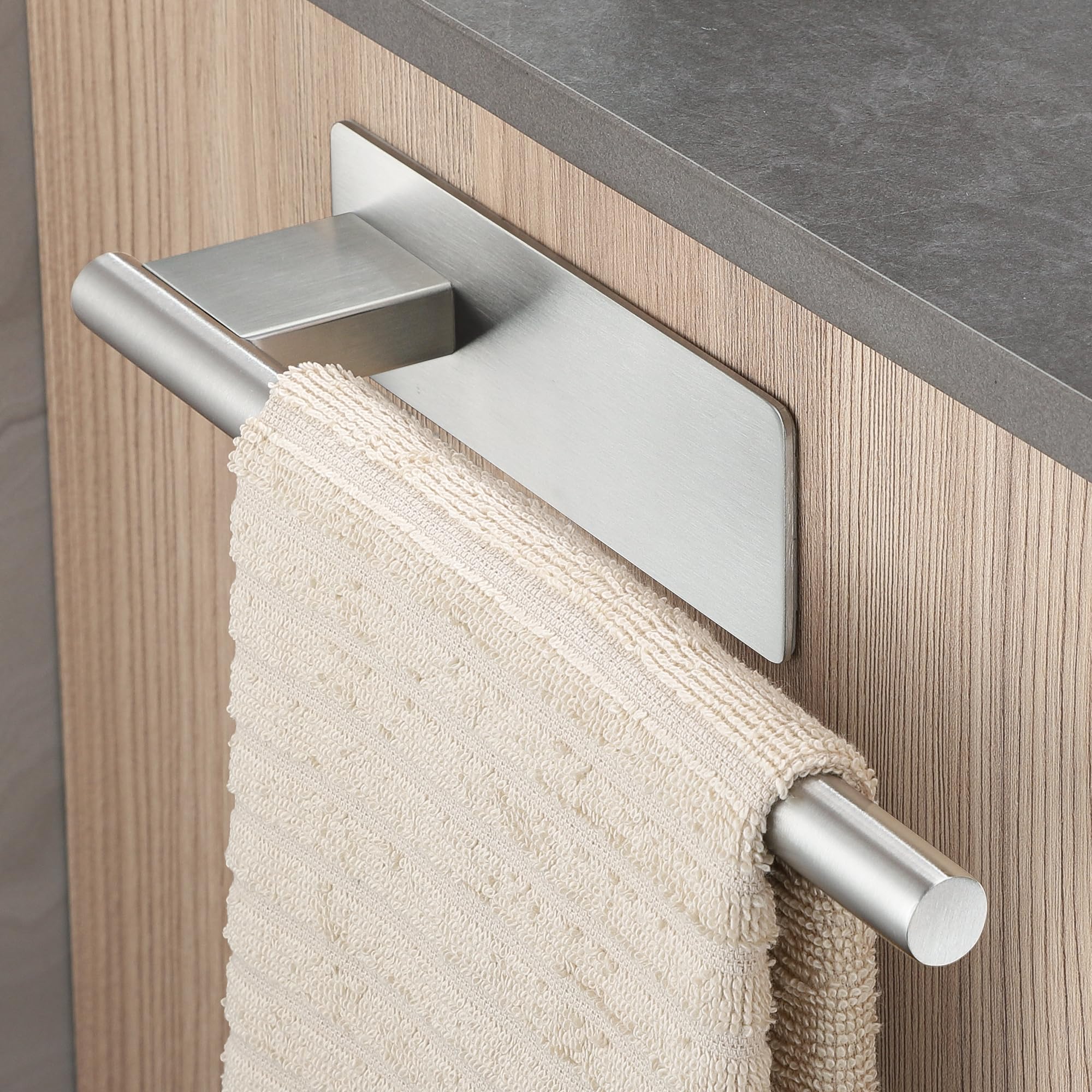 Dvocel Bathroom Towel Racks No Drill 304 Stainless Steel Towel Rack Adhesive Wall Mounted Towel Rack Bathroom Wall Mount for Bathroom