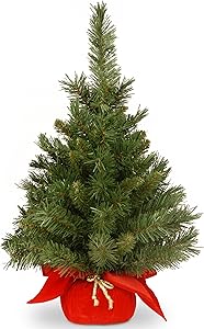 National Tree Company Artificial Mini Christmas Tree | Includes Cloth Bag Base | Majestic Fir - 2 ft