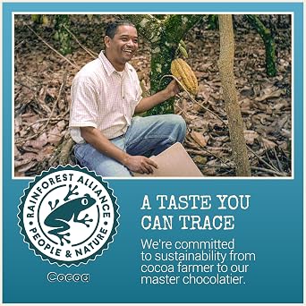Chocolove Hazelnut Truffle in Milk Chocolate Bites | 33% Cocoa | 2 Pack | Non GMO, Rainforest Alliance Certified | 7.05 oz Per Pack (Full Size, Hazelnut Truffle)