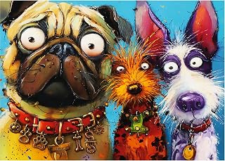 1000 Piece Puzzle for Adults, XURLEQ Cute Dog Puzzle, Fun and Challenging Jigsaw Puzzles, Funny Animal Puzzle for Family Game Night, Gift for Birthday, Premium Matte Finish, 27.56 x 19.68 Inches