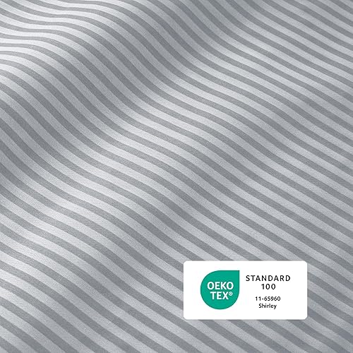 Miniatura 5 de Izod Sateen Silky - Juego de sábanas de 4 piezas tamaño King, bolsillos profundos, se adapta a hasta 17 pulgadas, juego de sábanas suaves y sedosas