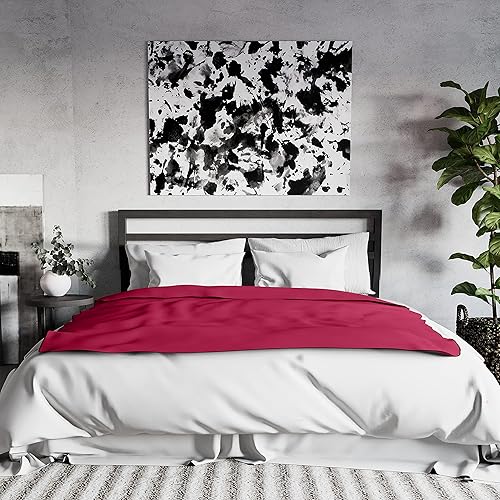 Miniatura 20 de Liberator Decor Fascinator - Manta sensual a prueba de humedad, microterciopelo berenjena, 72 x 54 pulgadas (paquete de 1) Berenjena Velvish,Velvish