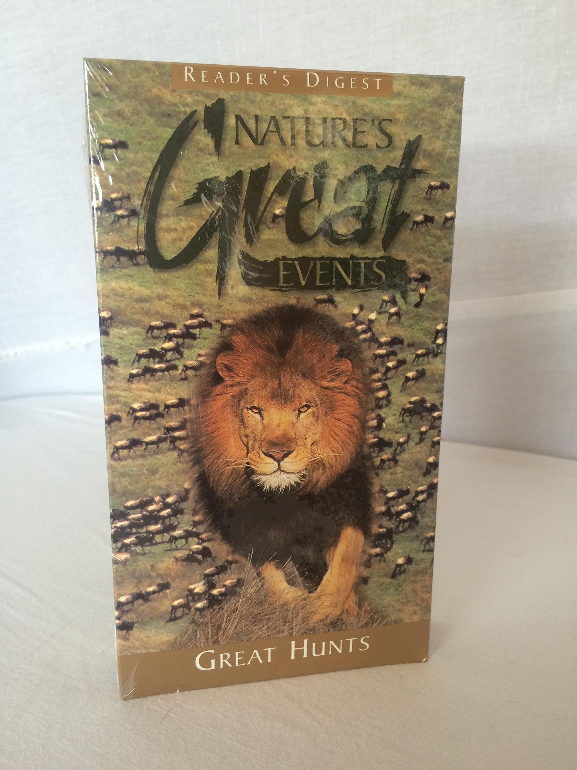 Nature's Great Events - Great Hunts - Readers Digest [VHS Tape]