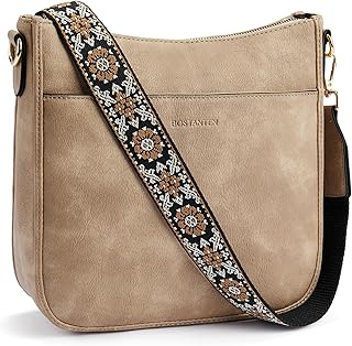 BOSTANTEN Vegan Leather Hobo Crossbody Purse