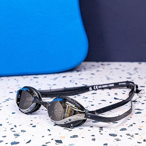 Miniatura 3 de Arena Python Racing - Gafas de natación para hombres y mujeres con protección UV antivaho correa doble lente espejo y no espejo