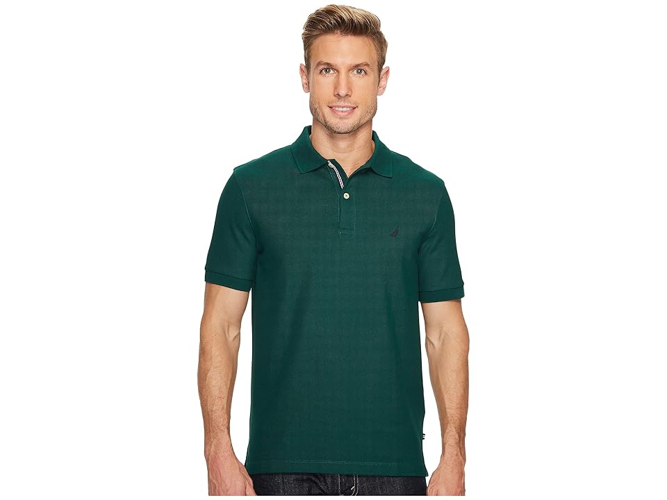 

Nautica Short Sleeve Solid Deck Shirt (Tidal Green) Men's Short Sleeve Knit