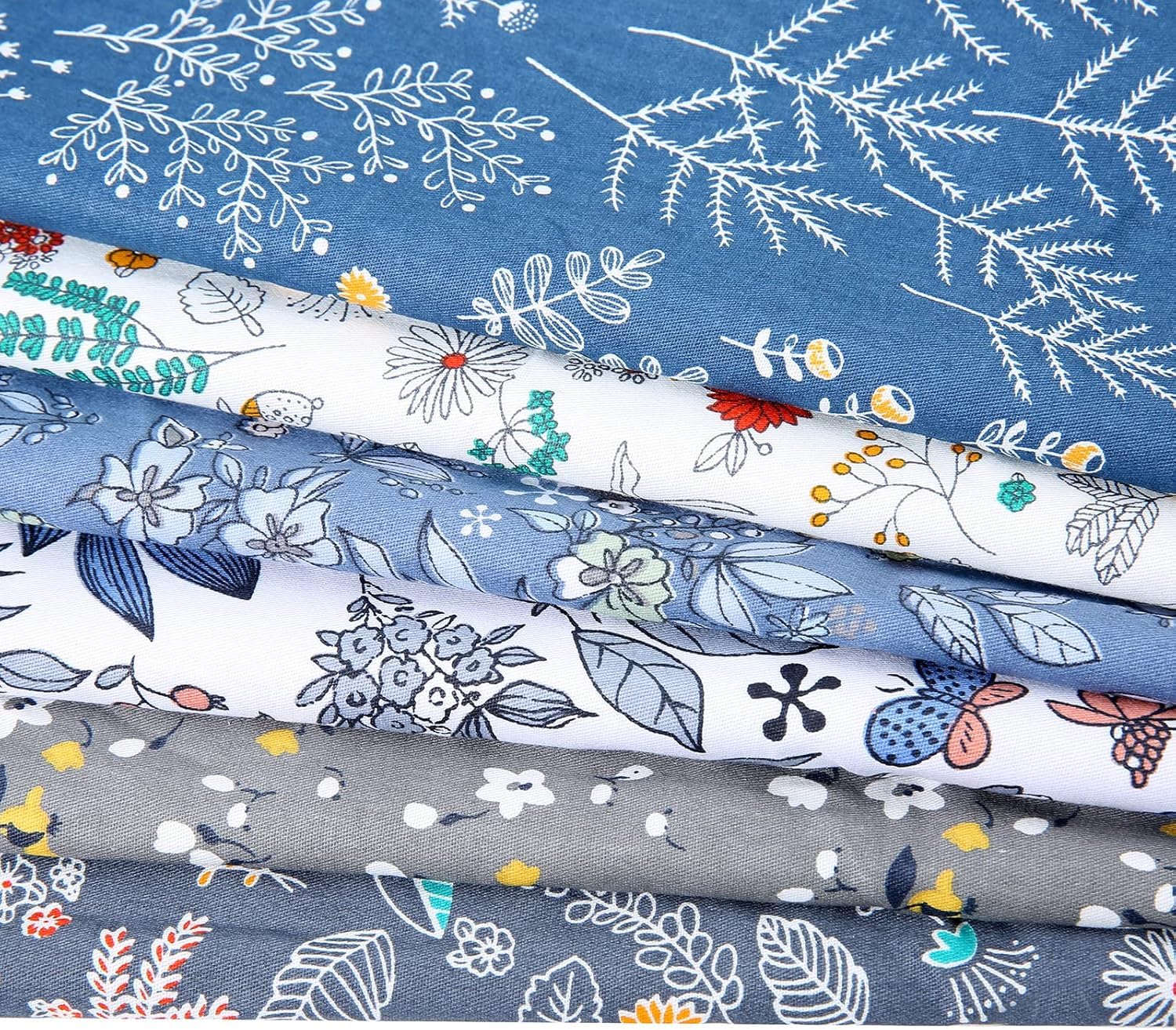 Cotton Fabric DIY Making Supplies Quilting Patchwork Fabric Fat Quarter Bundles DIY for Quilting Cotton Patchwork Cushions (Coffee, 9.8" x 9.8")