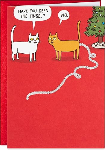 Miniatura 7 de Hallmark Paper Wonder Shoebox - Tarjeta de Navidad divertida desplegable (pez de bacalao de Navidad)