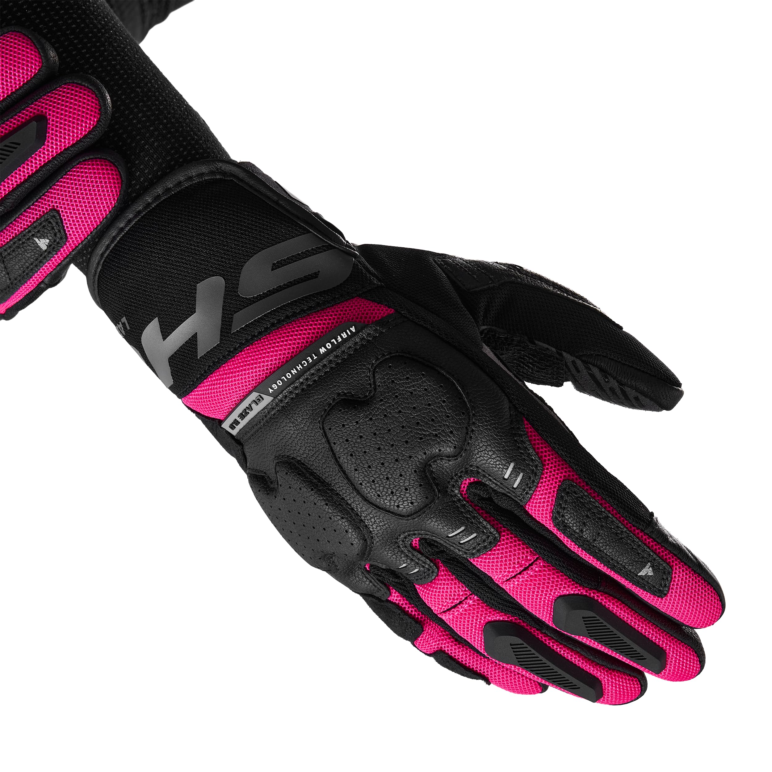 SHIMA BLAZE 3.0 Guantes Moto Hombre Mujer G-FLEXX Protecciones TPR Textil y Cuero de Cabra Cortos Ventilados TouchTip