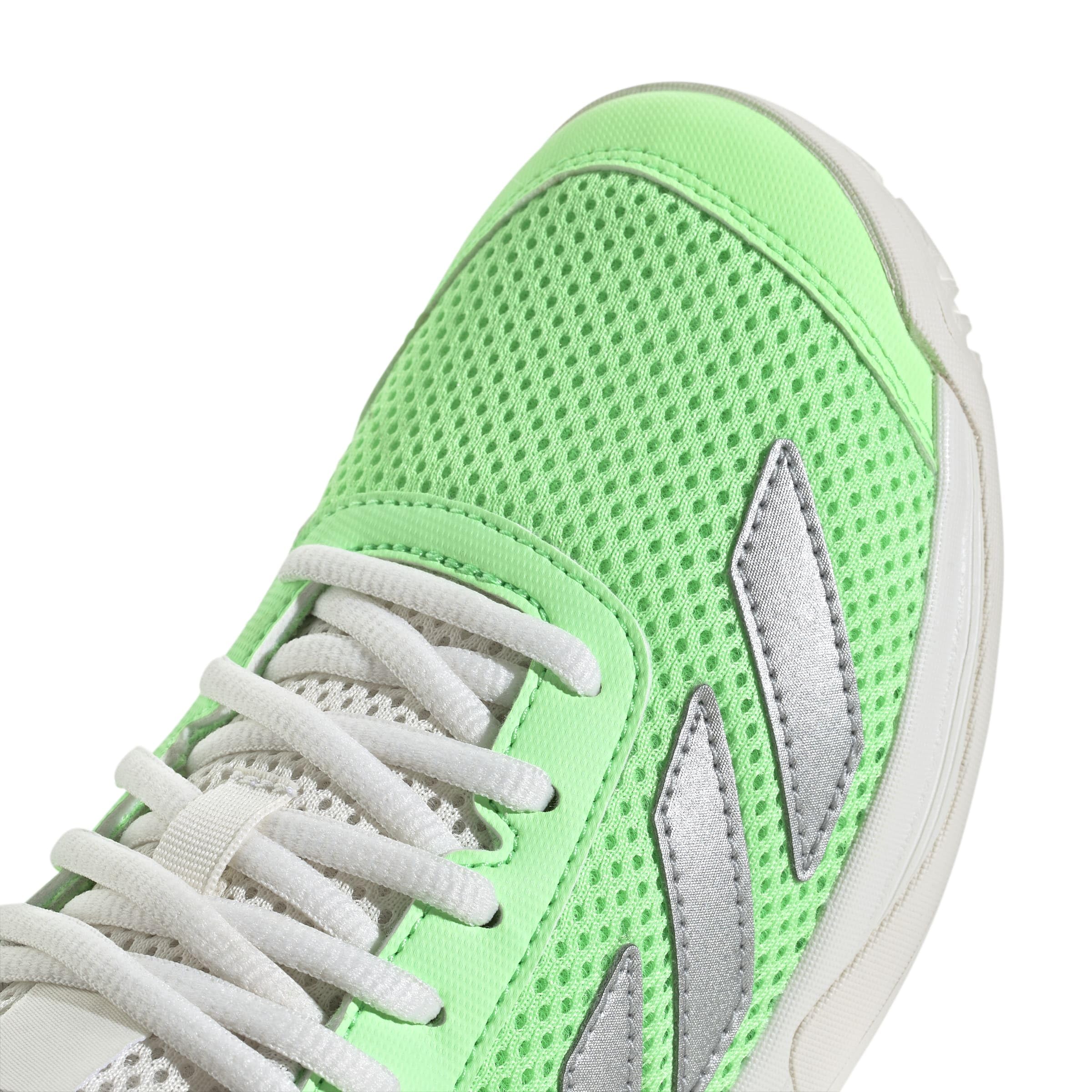 adidas Uniseks - dzieci Courtflash Kids Tennis Shoes, Pure Teal/Silver Metallic/Lucid Lemon, 35 EU