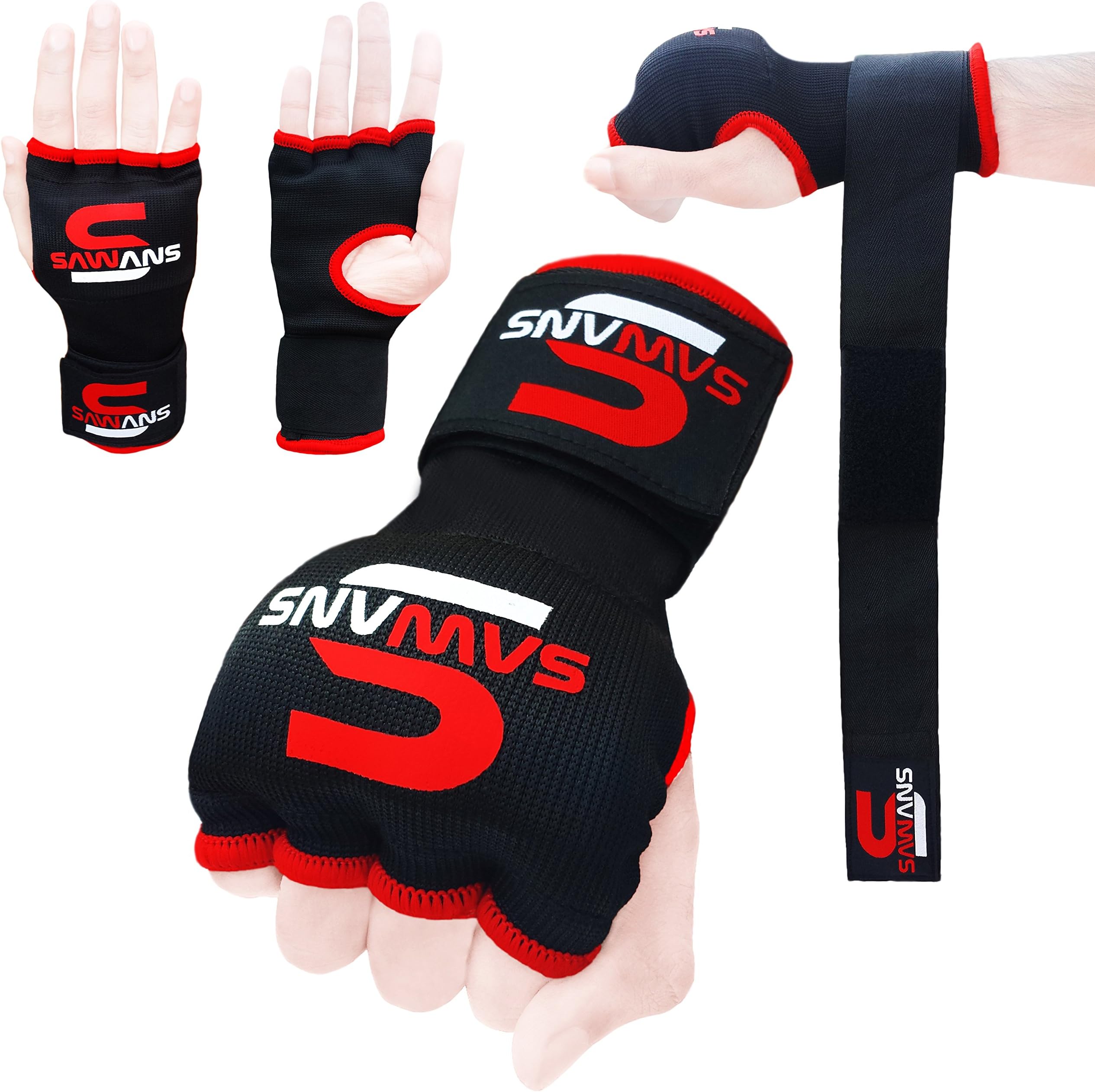 SAWANS Boxing Gel Gloves Hand wraps Punch Bag Inner Glove MMA Martial Arts UFC Gear
