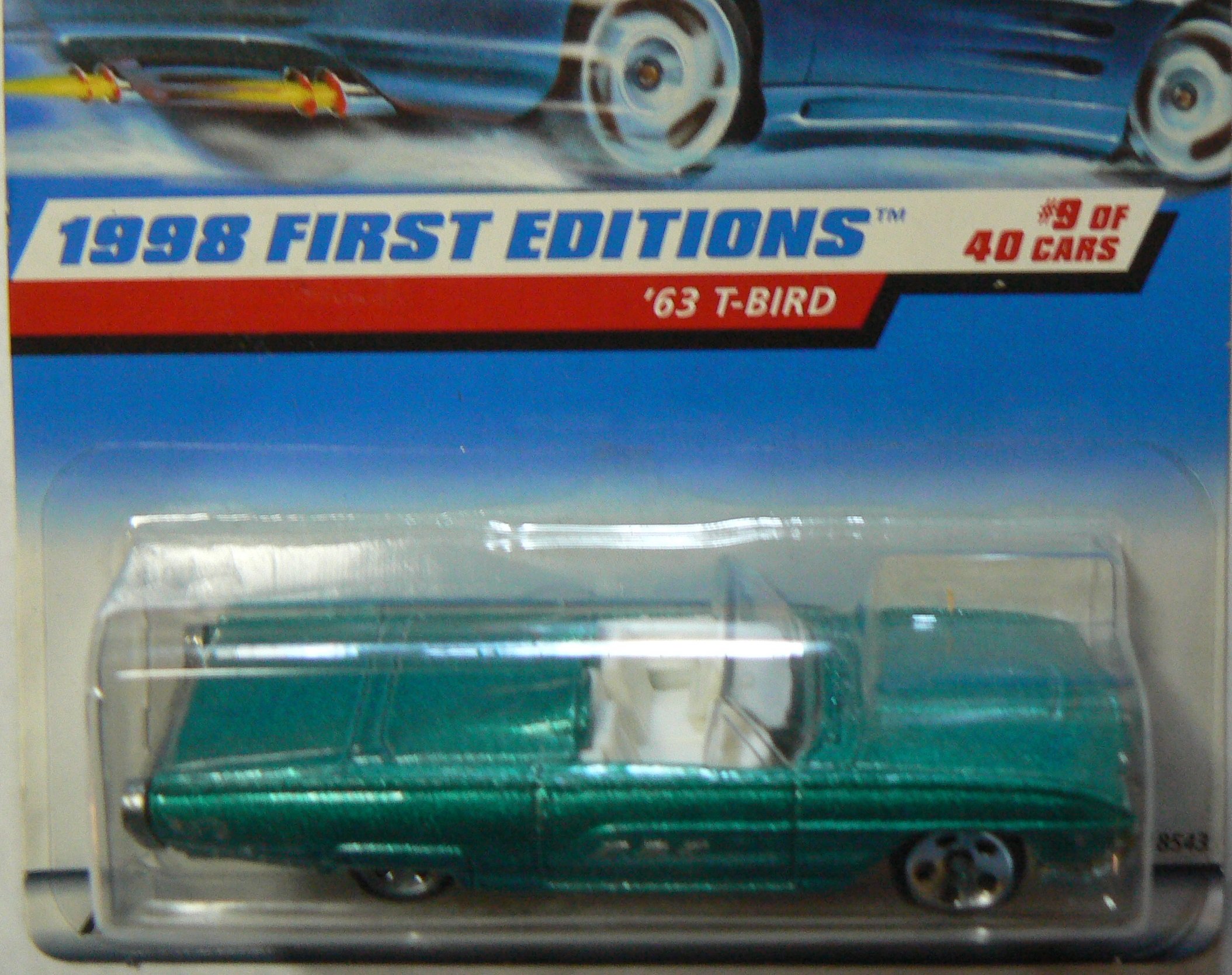 Amazon.com: Mattel Hot Wheels 1998 First Editions `63 T-Bird #9/40