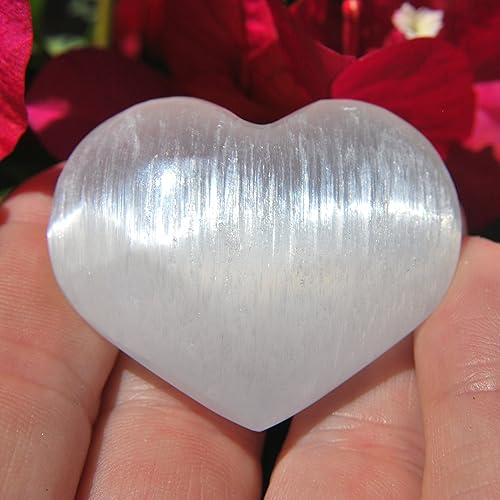 Miniatura 4 de 7 piezas Juego de colección de protección de cristal de selenita marroquí cargado de grado premium (energía curativa - absorbente de energía