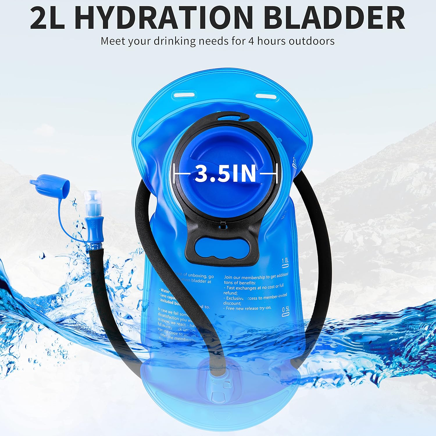 RUPUMPACK Hydration Vest Backpack Small: Running Hydration Vest Pack with 2L Water Bladder - Lightweight Water Hydro Vest Backpacks for Men Women Trail Cycling Biking Hiking Rave Festival