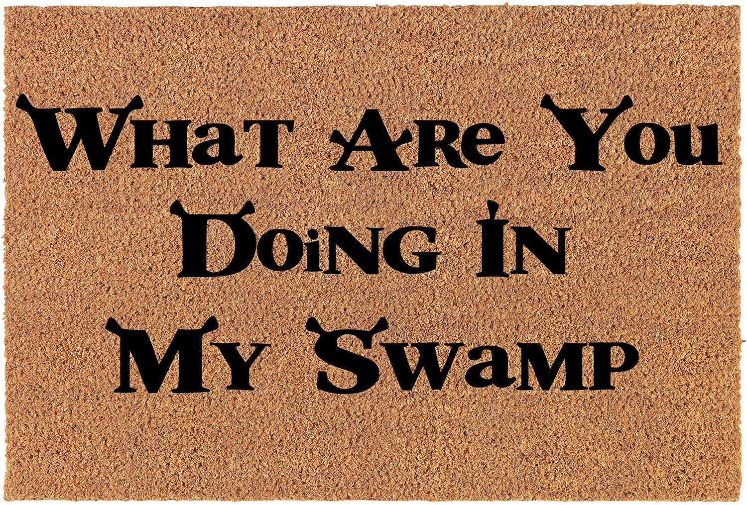 What are You Doing in My Swamp Funny Non Slip Doormat Door Mat Housewarming Decor Gift Newlywed Gift Wedding Gift New Home Decoration,Non Slip Floor Mat 30X18 Inch
