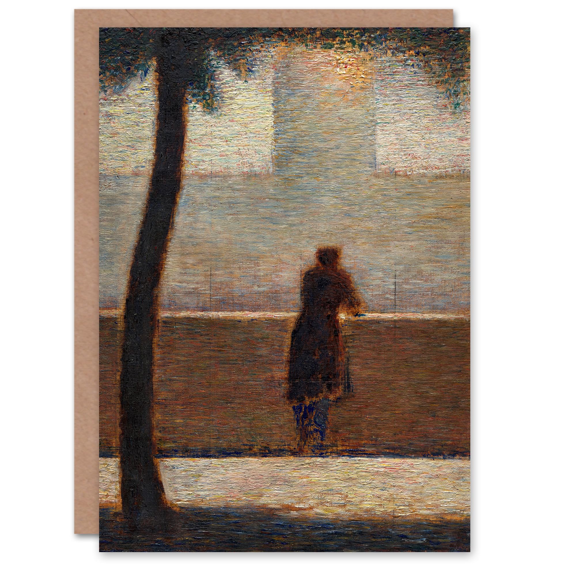 Artery8 Georges Seurat Art Card Man Leaning on a Parapet