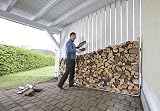 Wolfcraft XXL Firewood Storage Rack - Modular Log Store for 25-50 cm Logs - 6