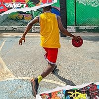 Vista 3 de AND1 Street Ink - Balón de baloncesto de goma, tamaño reglamentario oficial 7 (29.5 pulgadas), diseño de canal profundo, hecho para interiores