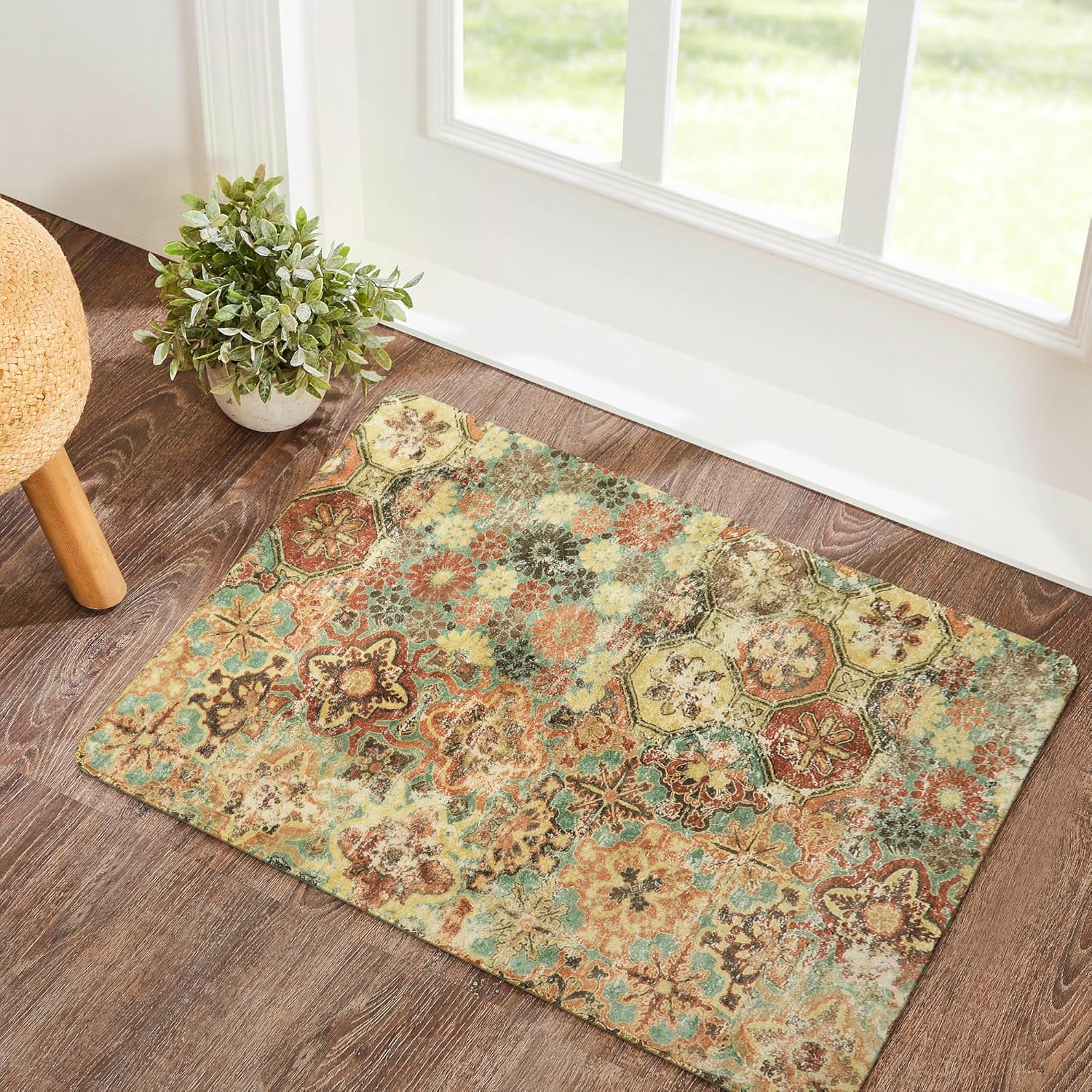 Amazon.com: Lahome Floral Entryway Rugs Indoor - 2x3 Non-Slip Washable ...